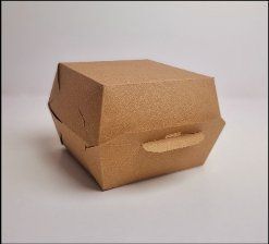 Коробка сборная крафт для бургера 125x125x90 мм, ламинированная, 50шт/уп купить оптом | ProHoRECa