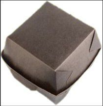 Черная коробка для бургера 125x125x90 мм хорошо подходит для доставки еды. 50шт/уп купить оптом | ProHoRECa