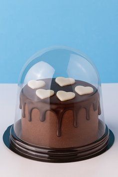 Упаковка для десерту з купольною кришкою (50шт), Контейнер пластиковий одноразовий купити оптом | ProHoRECa